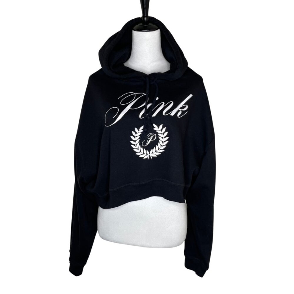 Victoria's Secret PINK Everyday Cropped Cotton Fleece Hoodie- Everyday
